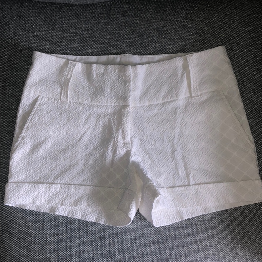 Maurices Cuffed White Shorts